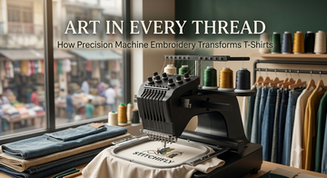 Art in Every Thread: How Precision Machine Embroidery Elevates Custom T-Shirts