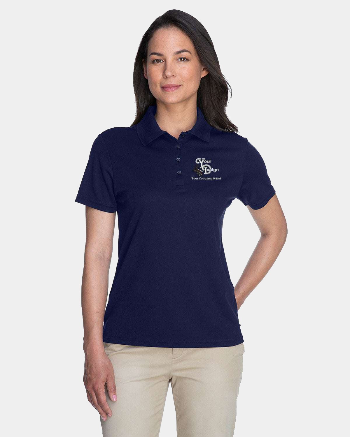 Premium Dry-Fit Polo Shirt - Your Custom Business Logo Embroidered
